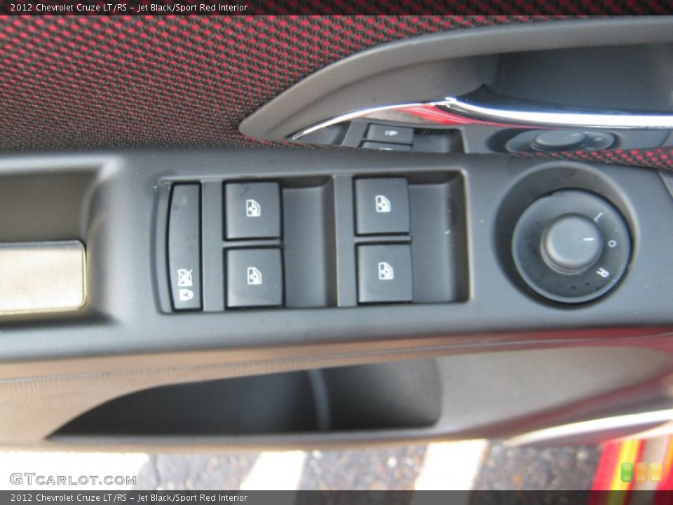 Jet Black/Sport Red Interior Controls for the 2012 Chevrolet Cruze LT/RS #52457660