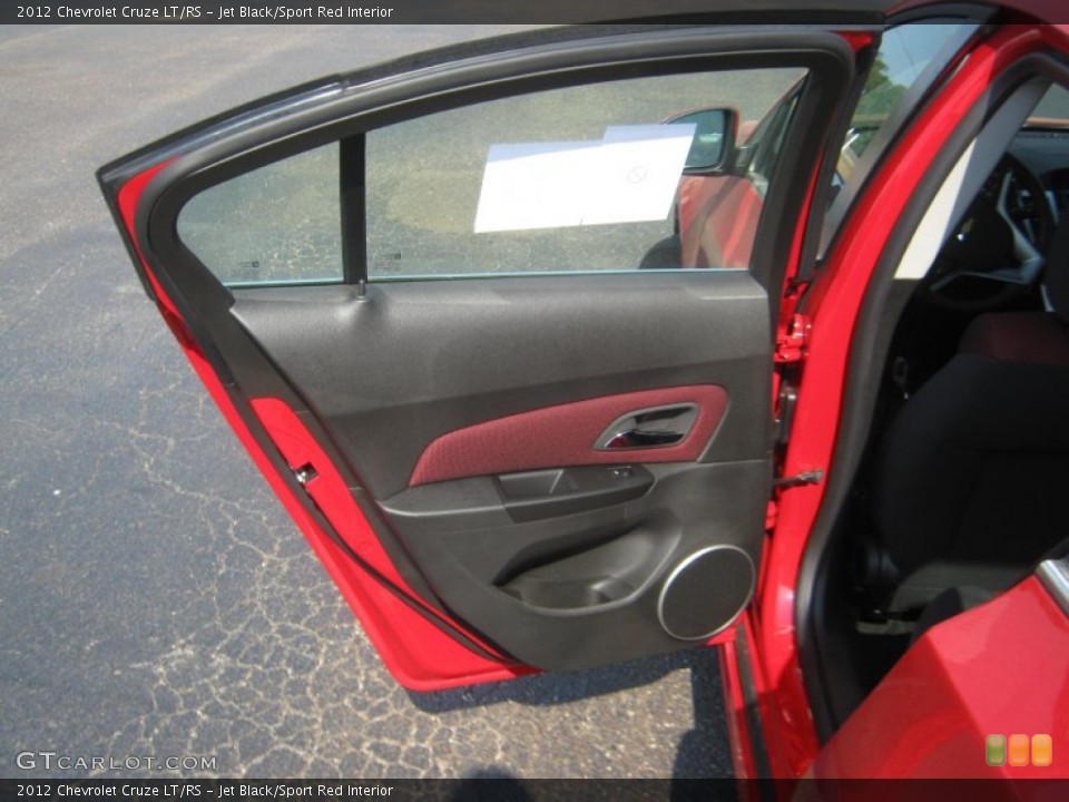 Jet Black/Sport Red Interior Door Panel for the 2012 Chevrolet Cruze LT/RS #52457675