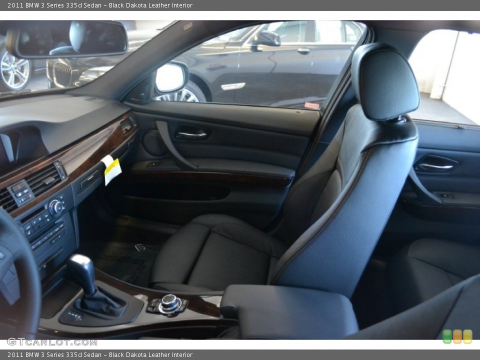 Black Dakota Leather Interior Photo for the 2011 BMW 3 Series 335d Sedan #52459949