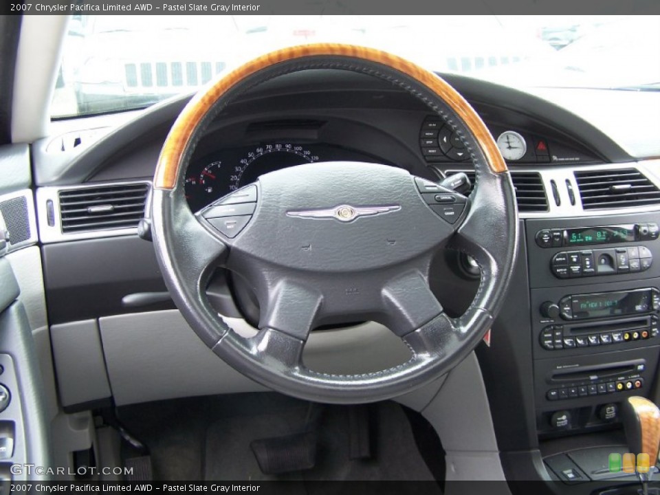 Pastel Slate Gray Interior Steering Wheel for the 2007 Chrysler Pacifica Limited AWD #52461317