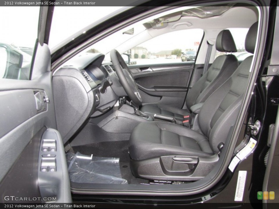 Titan Black Interior Photo for the 2012 Volkswagen Jetta SE Sedan #52461611