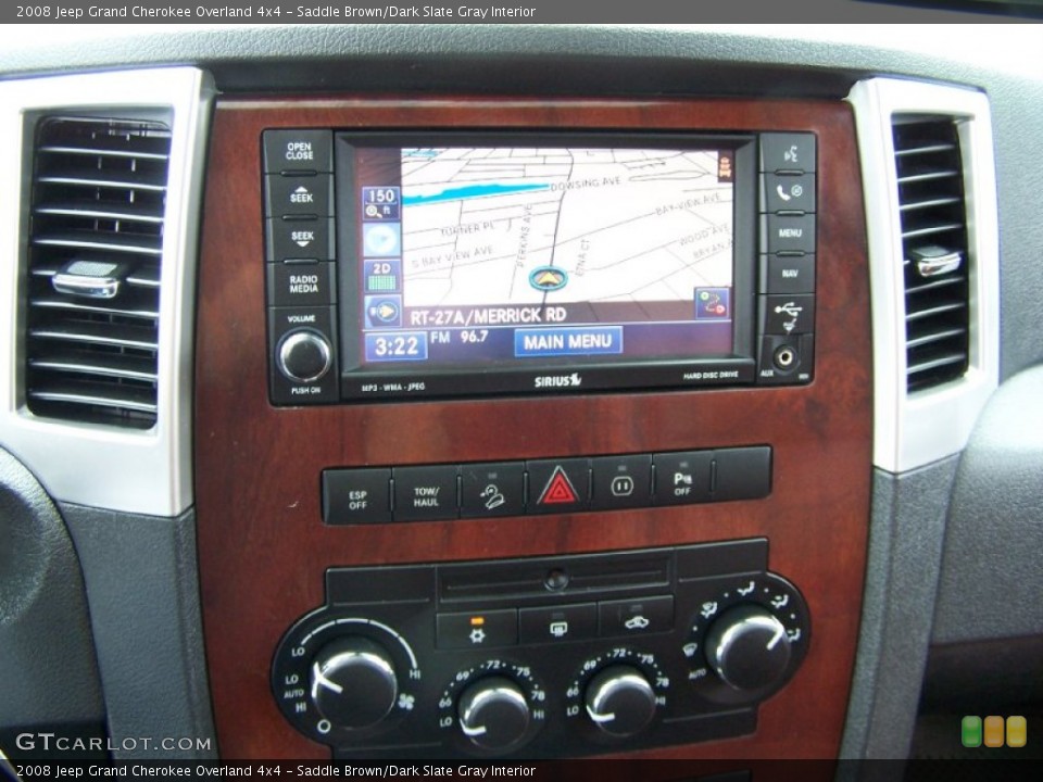 Saddle Brown/Dark Slate Gray Interior Navigation for the 2008 Jeep Grand Cherokee Overland 4x4 #52461884