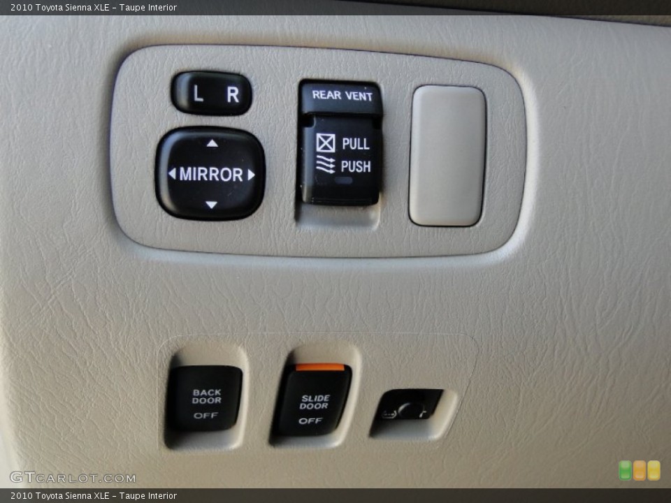 Taupe Interior Controls for the 2010 Toyota Sienna XLE #52462541