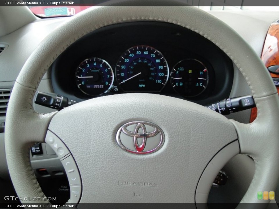 Taupe Interior Steering Wheel for the 2010 Toyota Sienna XLE #52462553