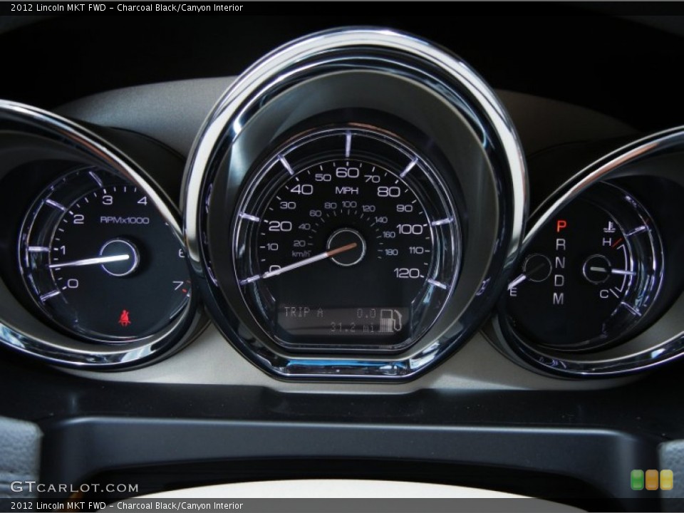 Charcoal Black/Canyon Interior Gauges for the 2012 Lincoln MKT FWD #52463345
