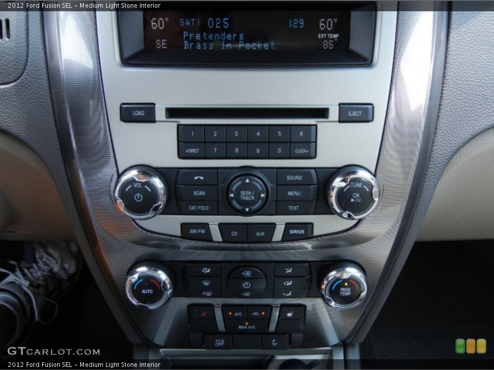 Medium Light Stone Interior Controls for the 2012 Ford Fusion SEL #52464845
