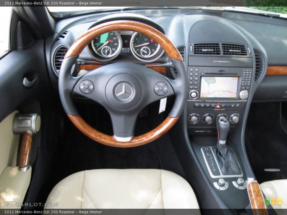 Beige Interior Dashboard for the 2011 Mercedes-Benz SLK 300 Roadster #52465871