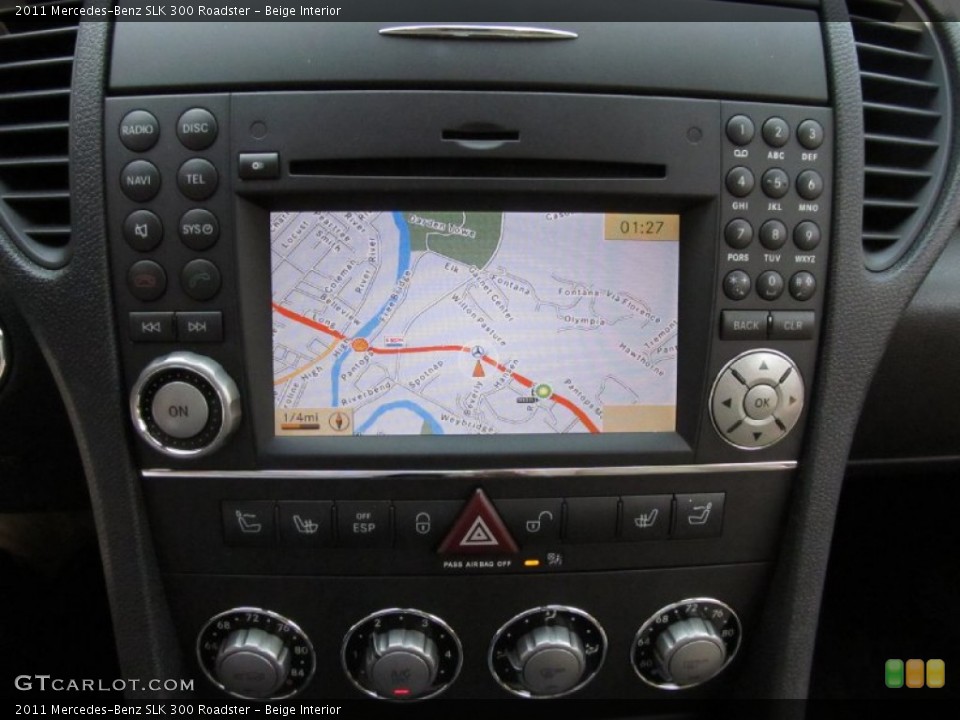 Beige Interior Controls for the 2011 Mercedes-Benz SLK 300 Roadster #52465922