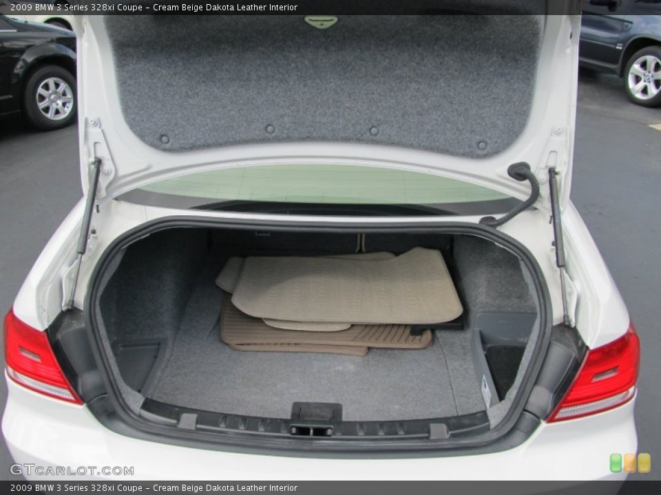 Cream Beige Dakota Leather Interior Trunk for the 2009 BMW 3 Series 328xi Coupe #52468424