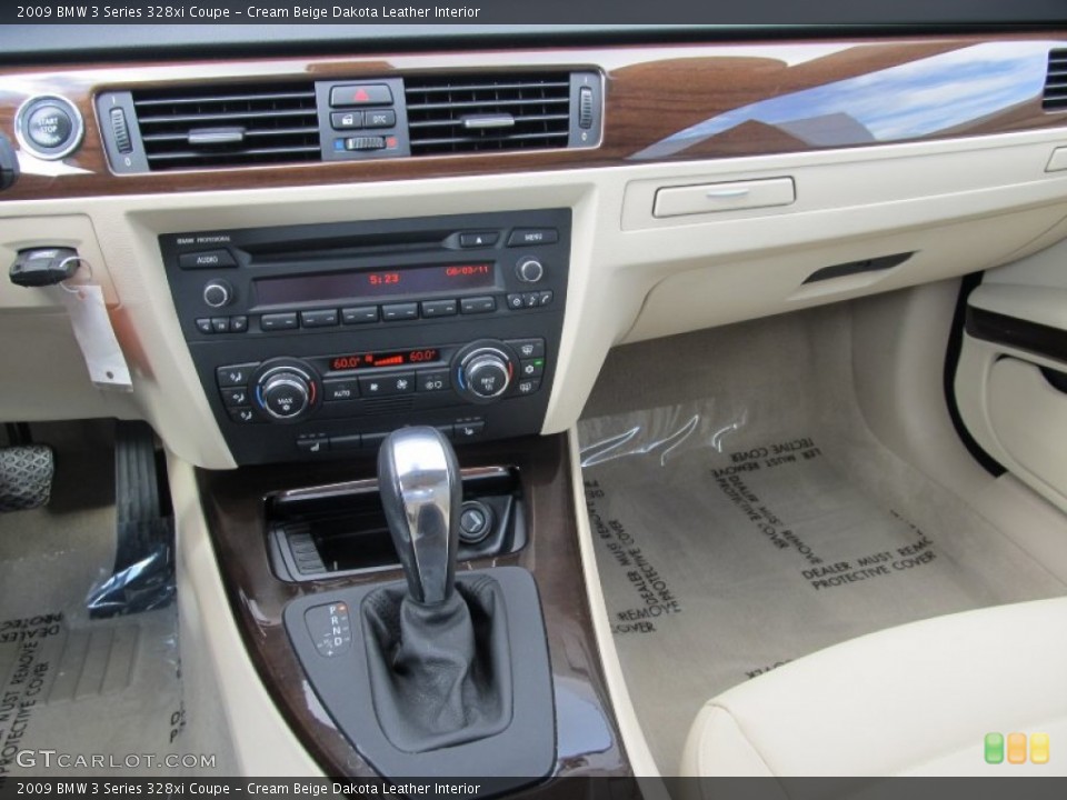 Cream Beige Dakota Leather Interior Controls for the 2009 BMW 3 Series 328xi Coupe #52468454