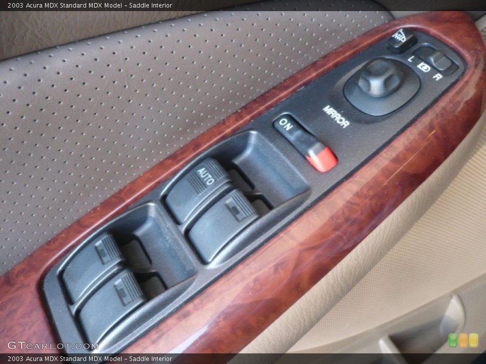 Saddle Interior Controls for the 2003 Acura MDX  #52469207