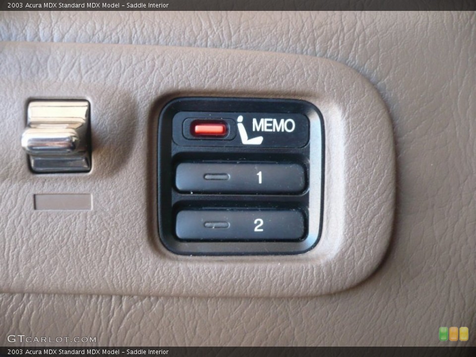 Saddle Interior Controls for the 2003 Acura MDX  #52469222