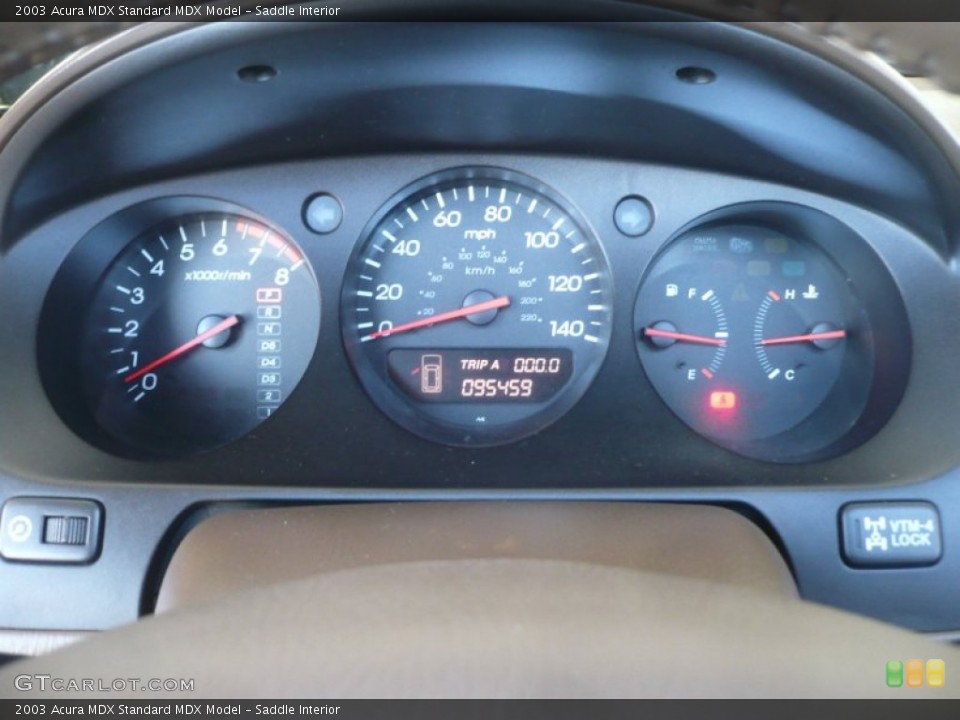 Saddle Interior Gauges for the 2003 Acura MDX  #52469552