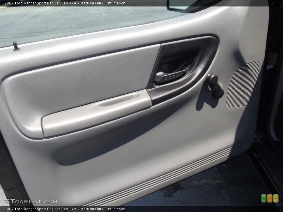 Medium Dark Flint Interior Door Panel for the 2007 Ford Ranger Sport Regular Cab 4x4 #52470914