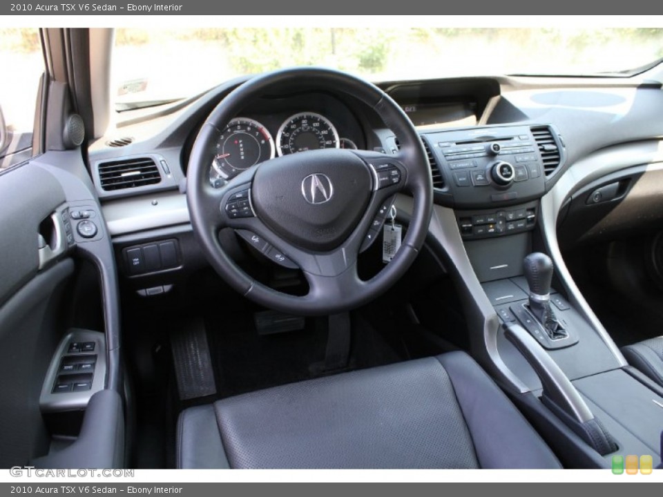 Ebony Interior Dashboard for the 2010 Acura TSX V6 Sedan #52472168