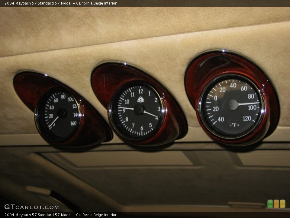 California Beige Interior Gauges for the 2004 Maybach 57  #52473194