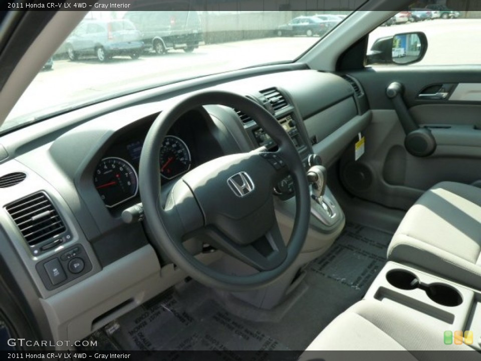 Gray Interior Prime Interior for the 2011 Honda CR-V LX 4WD #52474292