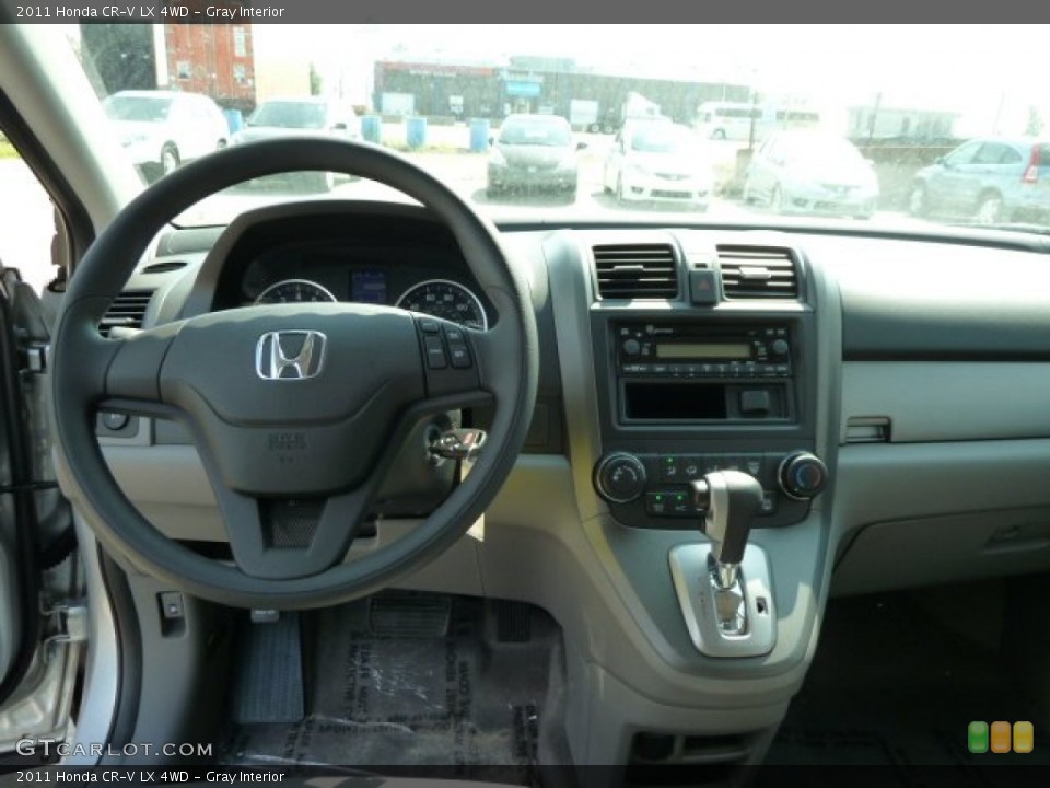 Gray Interior Dashboard for the 2011 Honda CR-V LX 4WD #52474526