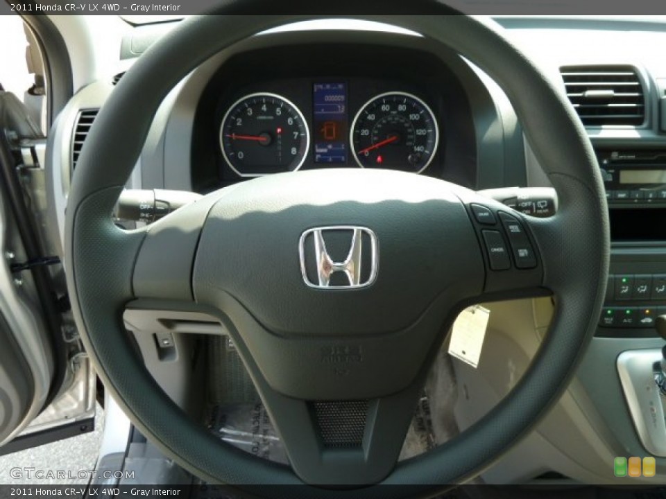 Gray Interior Steering Wheel for the 2011 Honda CR-V LX 4WD #52474580