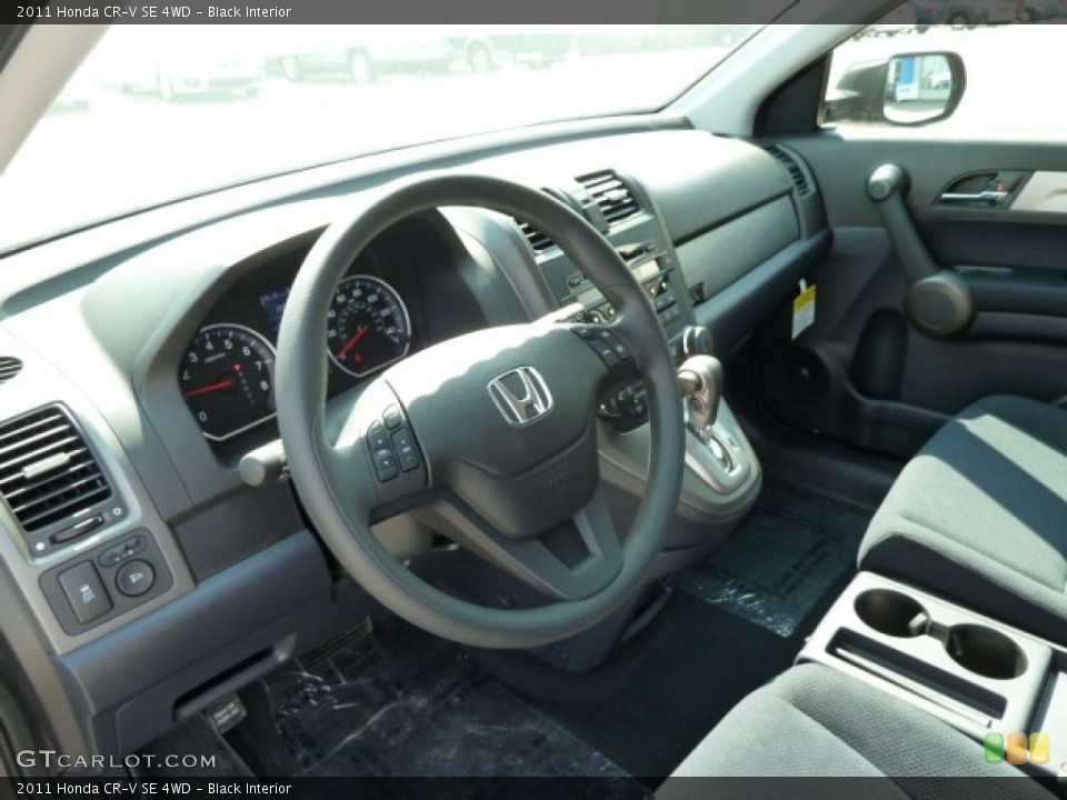 Black Interior Prime Interior for the 2011 Honda CR-V SE 4WD #52474844