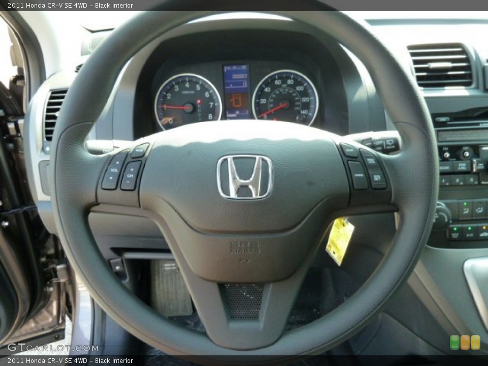 Black Interior Steering Wheel for the 2011 Honda CR-V SE 4WD #52474856