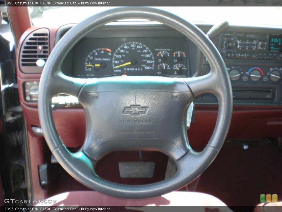 Burgundy Interior Steering Wheel for the 1995 Chevrolet C/K C1500 Extended Cab #52482974