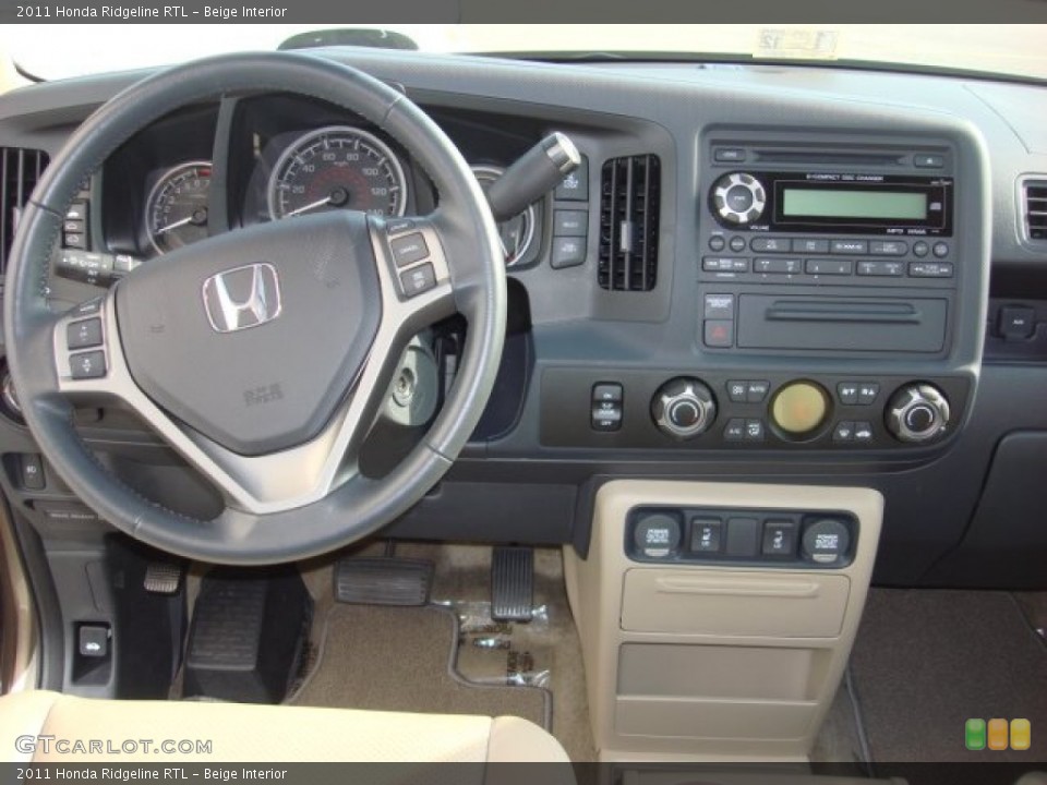 Beige Interior Dashboard for the 2011 Honda Ridgeline RTL #52483835