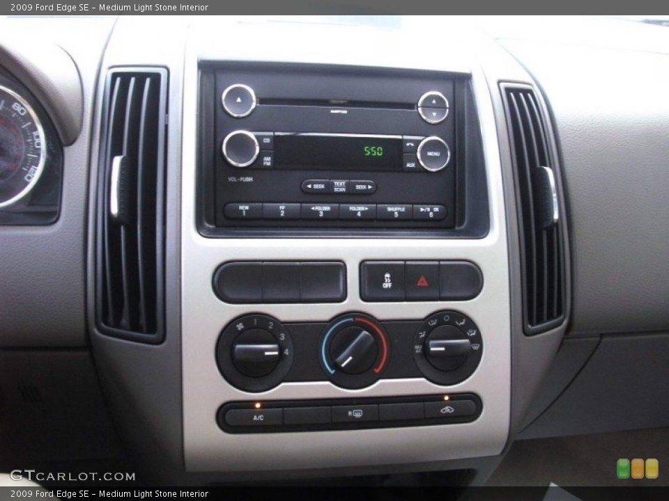 Medium Light Stone Interior Controls for the 2009 Ford Edge SE #52485006