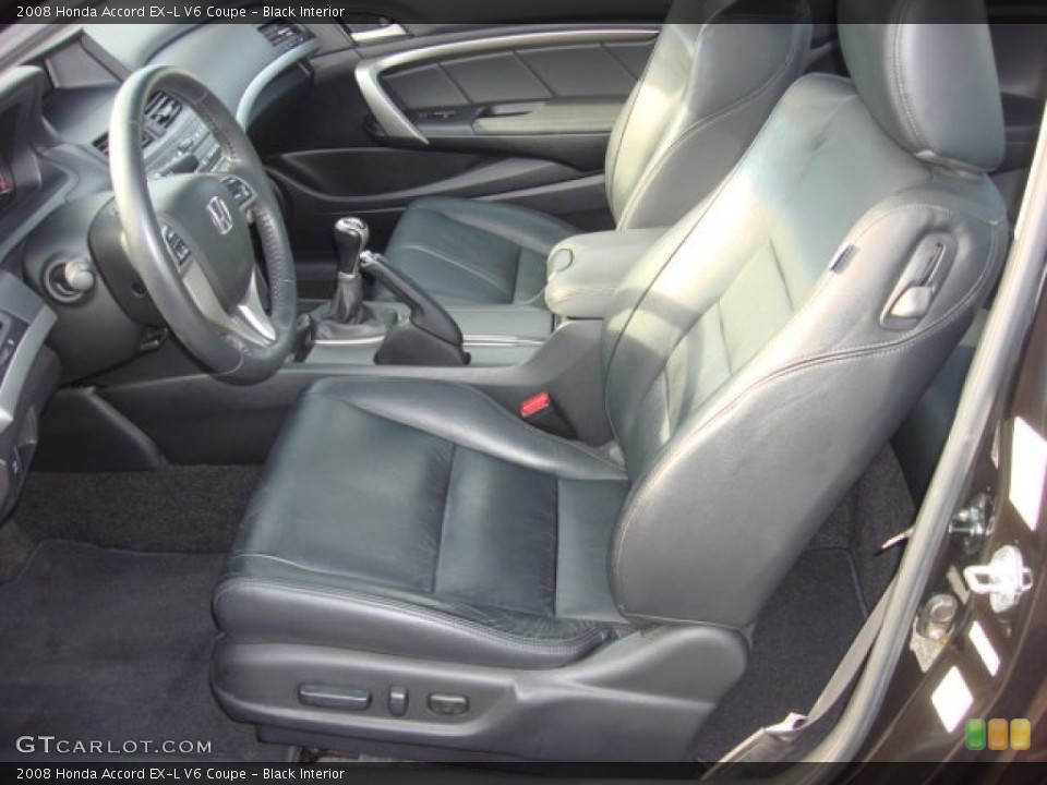 Black Interior Photo for the 2008 Honda Accord EX-L V6 Coupe #52485107