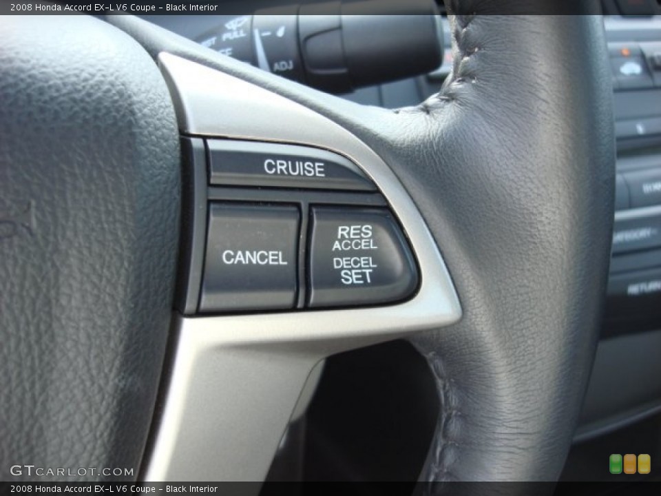 Black Interior Controls for the 2008 Honda Accord EX-L V6 Coupe #52485248