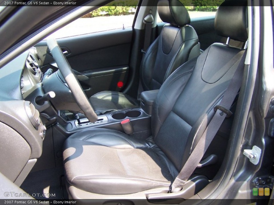 Ebony Interior Photo for the 2007 Pontiac G6 V6 Sedan #52487966