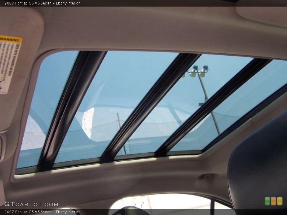 Ebony Interior Sunroof for the 2007 Pontiac G6 V6 Sedan #52488011