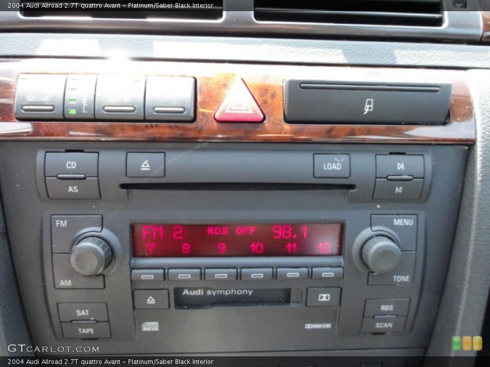 Platinum/Saber Black Interior Controls for the 2004 Audi Allroad 2.7T quattro Avant #52488503