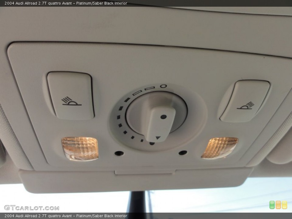 Platinum/Saber Black Interior Controls for the 2004 Audi Allroad 2.7T quattro Avant #52488545