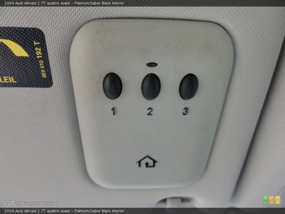 Platinum/Saber Black Interior Controls for the 2004 Audi Allroad 2.7T quattro Avant #52488557