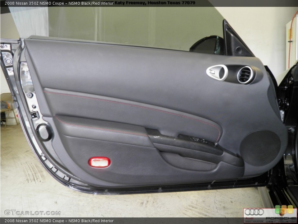 NISMO Black/Red Interior Door Panel for the 2008 Nissan 350Z NISMO Coupe #52490576