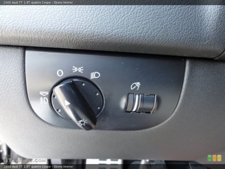 Ebony Interior Controls for the 2000 Audi TT 1.8T quattro Coupe #52492163