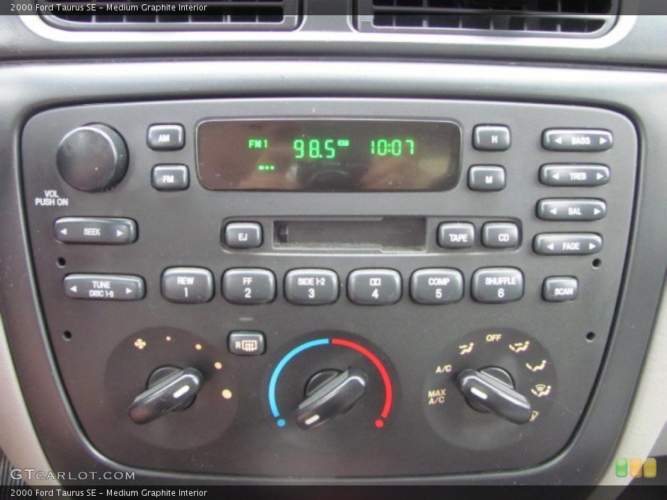 Medium Graphite Interior Controls for the 2000 Ford Taurus SE #52494920