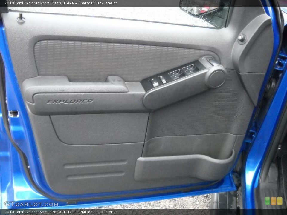 Charcoal Black Interior Door Panel for the 2010 Ford Explorer Sport Trac XLT 4x4 #52496327
