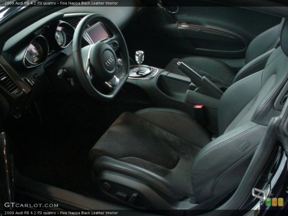 Fine Nappa Black Leather Interior Photo for the 2009 Audi R8 4.2 FSI quattro #52497500