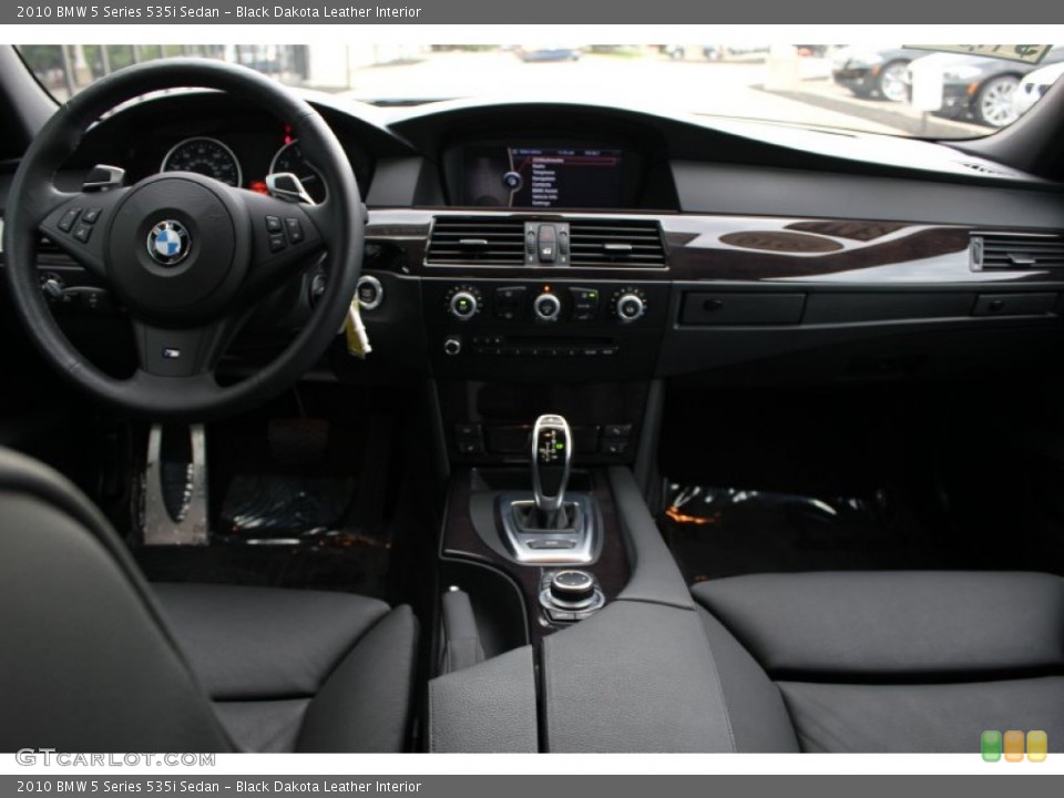 Black Dakota Leather Interior Dashboard for the 2010 BMW 5 Series 535i Sedan #52498745