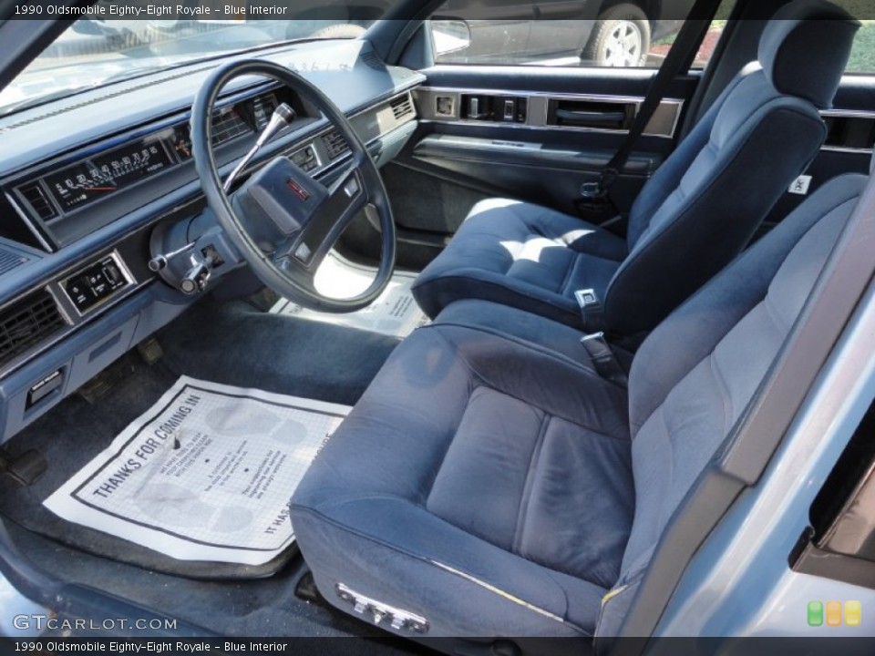 Blue Interior Photo for the 1990 Oldsmobile Eighty-Eight Royale #52501572