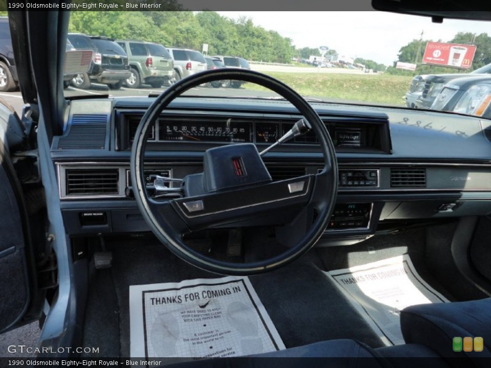 Blue Interior Dashboard for the 1990 Oldsmobile Eighty-Eight Royale #52501590