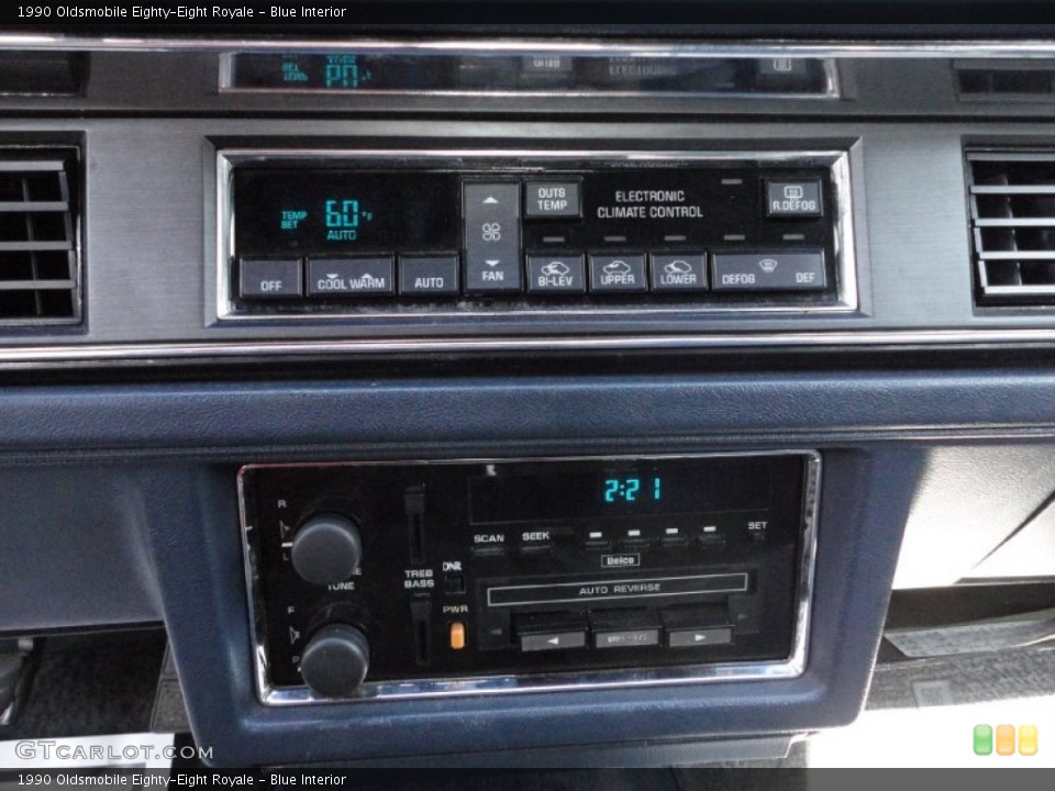 Blue Interior Controls for the 1990 Oldsmobile Eighty-Eight Royale #52501695