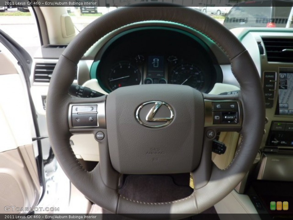 Ecru/Auburn Bubinga Interior Steering Wheel for the 2011 Lexus GX 460 #52504200