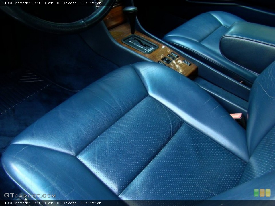 Blue Interior Photo for the 1990 Mercedes-Benz E Class 300 D Sedan #52504536