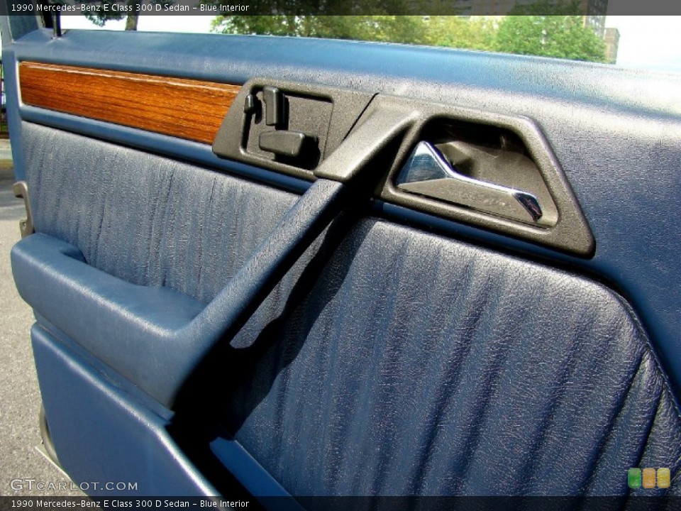 Blue Interior Door Panel for the 1990 Mercedes-Benz E Class 300 D Sedan #52504635