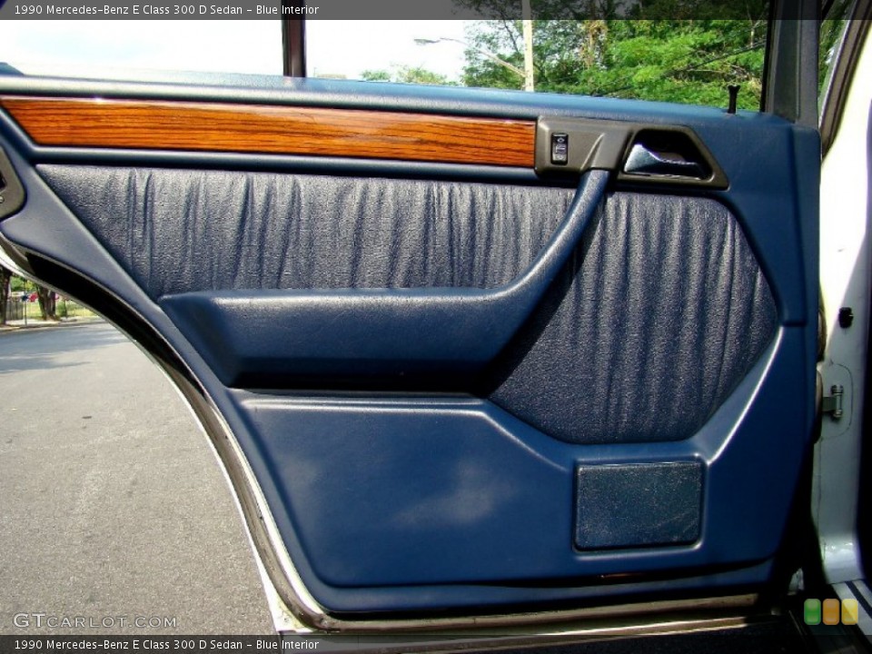 Blue Interior Door Panel for the 1990 Mercedes-Benz E Class 300 D Sedan #52504653