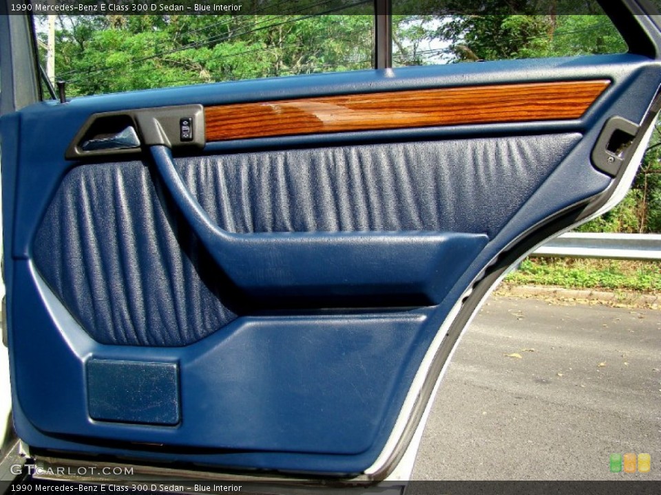 Blue Interior Door Panel for the 1990 Mercedes-Benz E Class 300 D Sedan #52504713