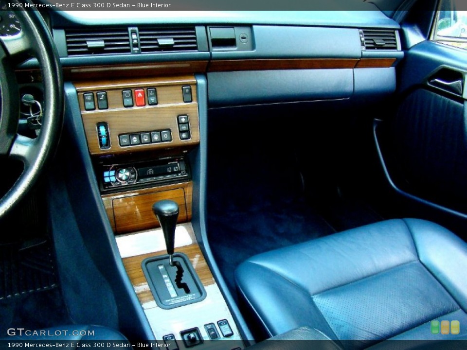 Blue Interior Dashboard for the 1990 Mercedes-Benz E Class 300 D Sedan #52505415